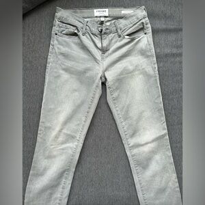 Frame Denim Light Gray Slim Jeans